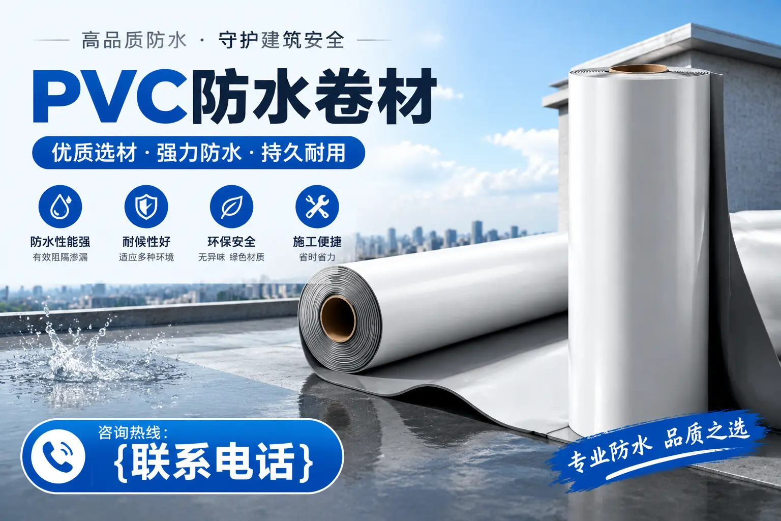 PVC防水卷材的选购技巧与注意事项，助您在澄迈找到合适产品