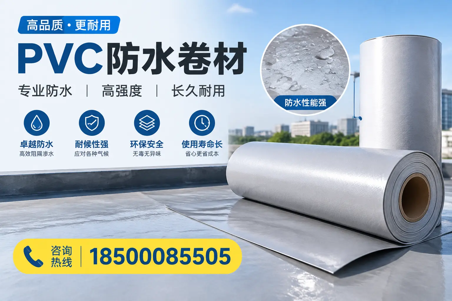 PVC防水卷材的安装方法与注意事项，澄迈用户必看